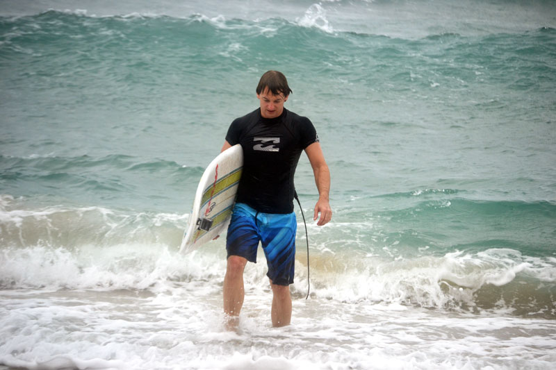 Surfen am Playa Encuentro bei Cabarete