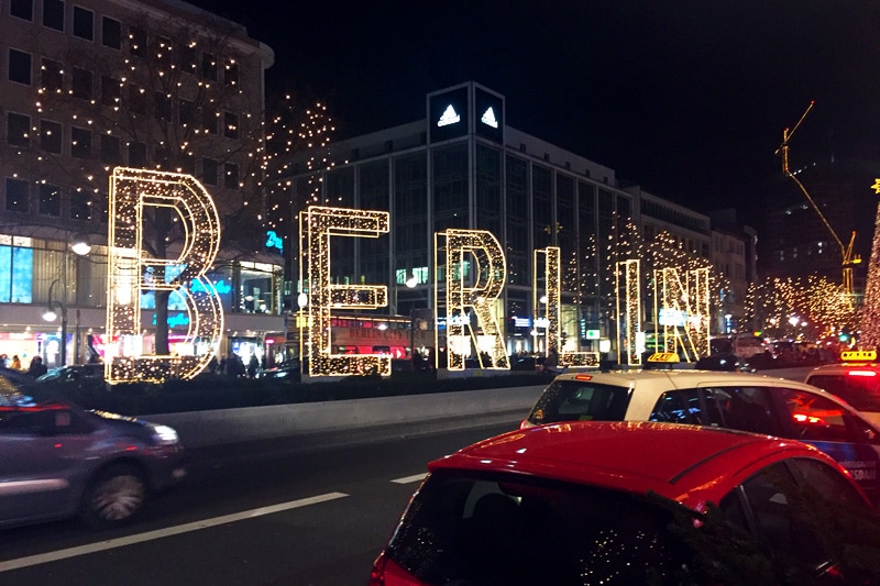 Berlin Weihnachtsbeleuchtung am Kurfürstendamm