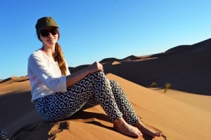 Dünen in der Sahara Wüste von Marokko