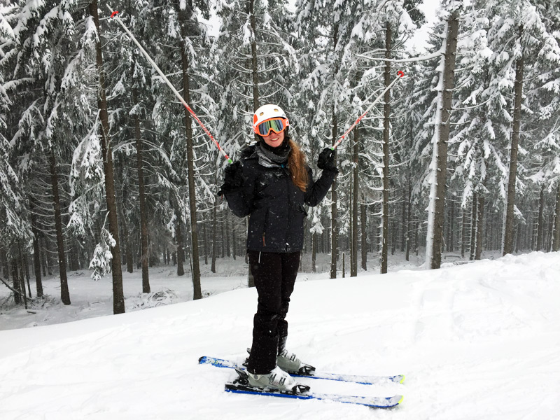 Skifahren im Skiliftkarussell Winterberg im Sauerland