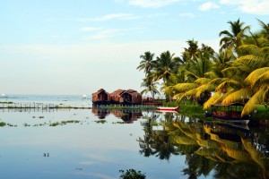 Die Kerala Backwaters in Indien