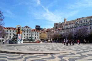 Praça de D. Pedro IV - Rossio Square - Lissabon Portugal