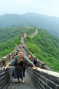 Chinesische Mauer Mutianyu Große Mauer in China