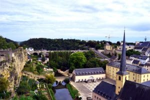 Luxembourg City Aussicht von oben