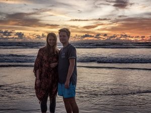 Sonnenuntergang Kuta Beach - eine Woche Bali mit BackpackerPack Trips