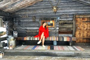 Finnische Sauna und Eisbaden in Levi Lappland