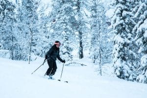 Skifahren in Lappland