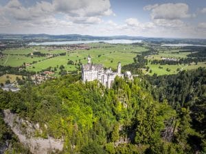 Schloss Neuschwanstein - Aussicht von der Marienbrücke
