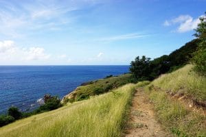 Wanderung zu den heißen Quellen Dlo Ferré in Petite Anse