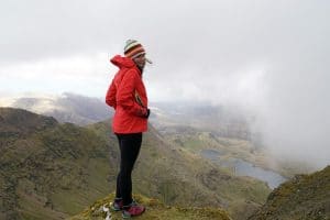 Wanderung auf den Mount Snowdon im Snowdonia Nationalpark in Wales