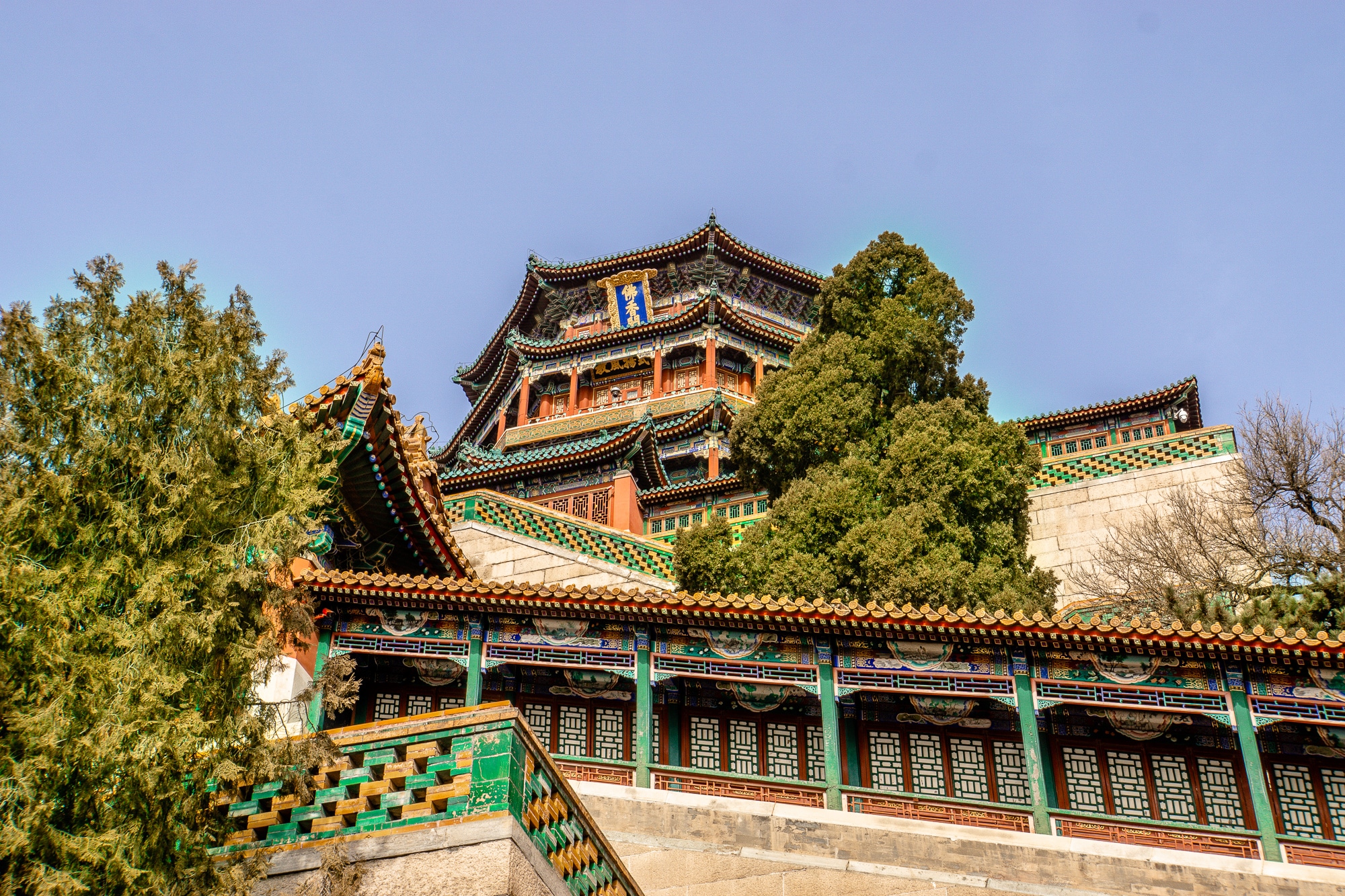 Sommerpalast in Peking: Die schönsten Sehenswürdigkeiten & Highlights - Pavillon des Buddhistischen Wohlgeruchs / Tower of Buddhist Incense