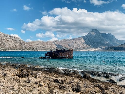 Schönste Strände auf Kreta: Das sind die sechs schönsten Kreta Strände - Gramvousa Pirateninsel Schiffswrack