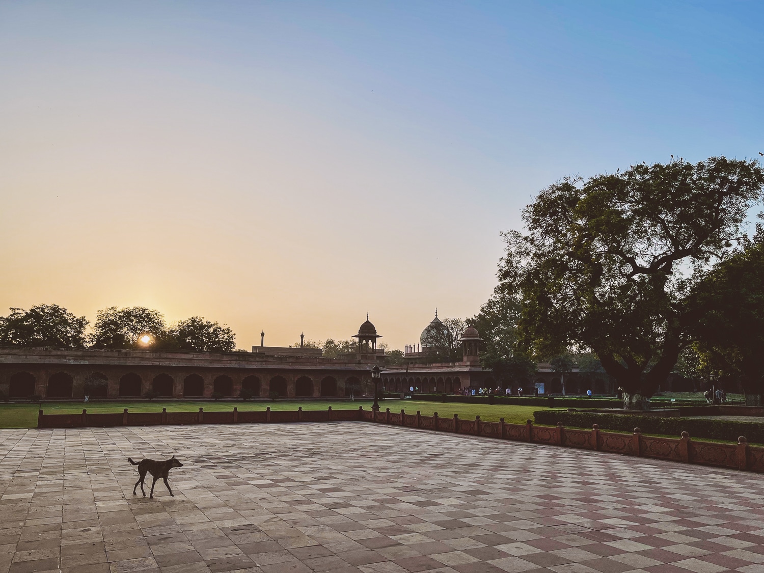 Taj Mahal Indien - Tadsch Mahal Garten und Moschee