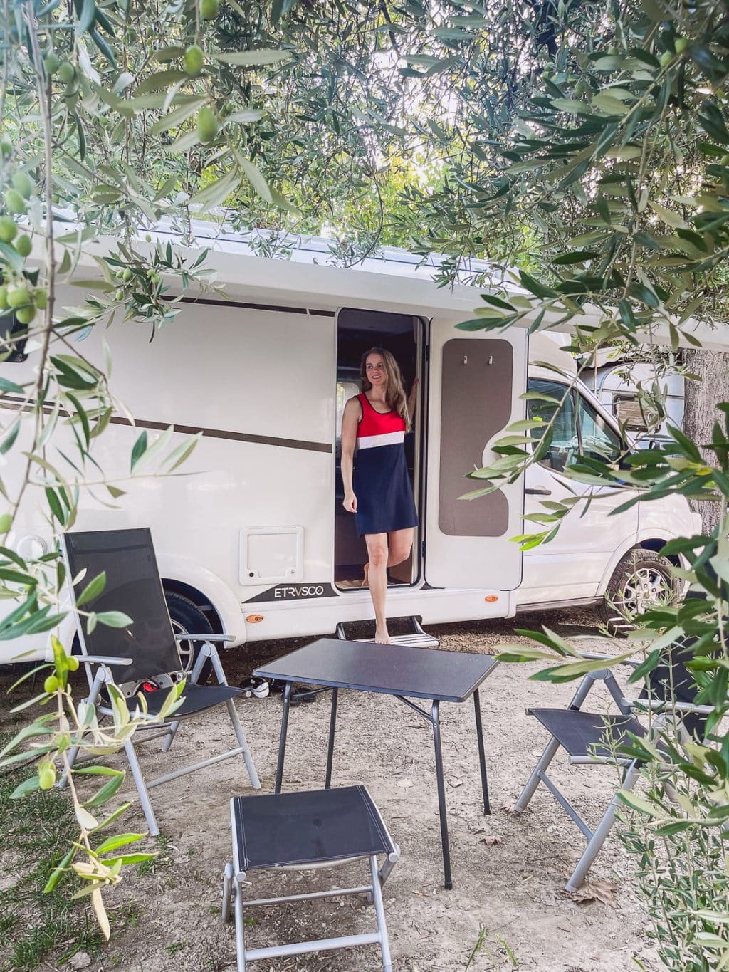 Wohnmobil Urlaub mit dem Etrusco T 9.6 SF - Italien Campingplatz