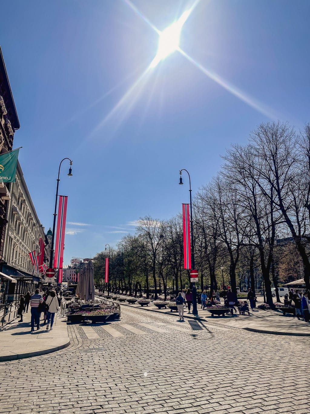 Karl Johans Gate Fußgängerzone Oslo