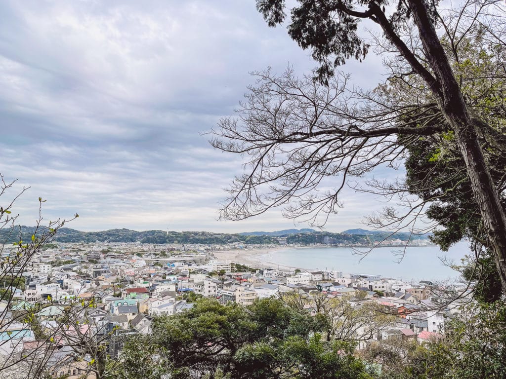 Hasedera Tempel in Kamakura - Aussicht auf die Bucht