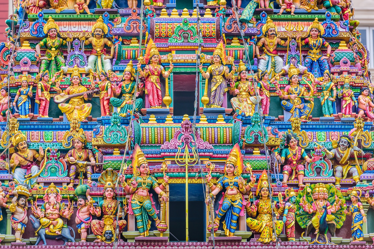 Little India in Singapur - Sri Veeramakaliamman Tempel