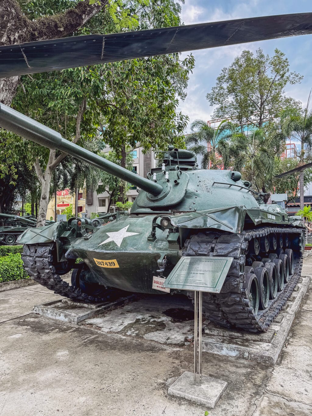 Das War Remnants Museum (Kriegsreste-Museum) in Ho-Chi-Minh-Stadt