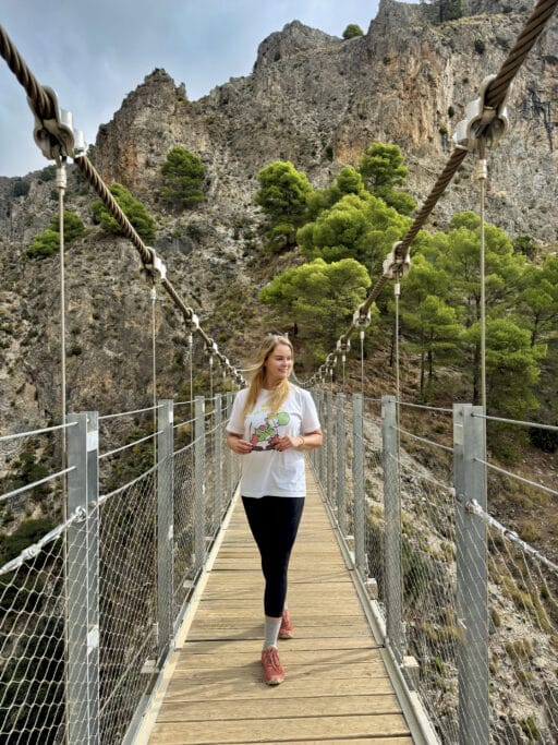 Sendero El Saltillo und Hängebrücke
