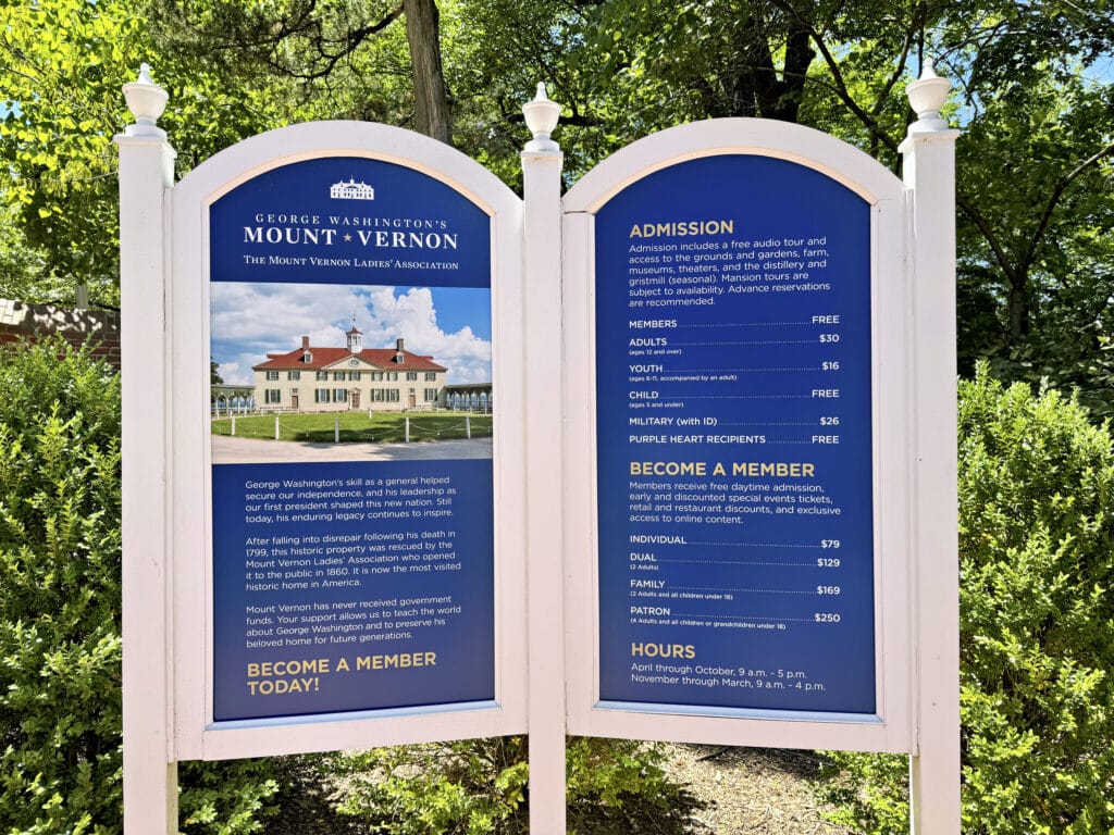 Tickets und Eintritt für Mount Vernon