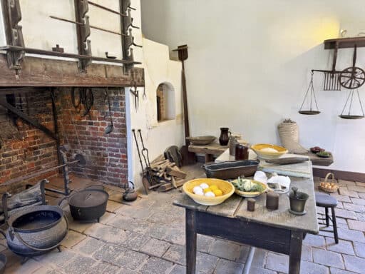 Die historischen Wirtschaftsgebäude in Mount Vernon
