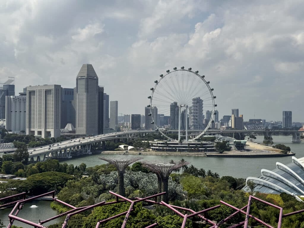 Supertree Observatory: Aussicht über die Gardens by the Bay in Singapur