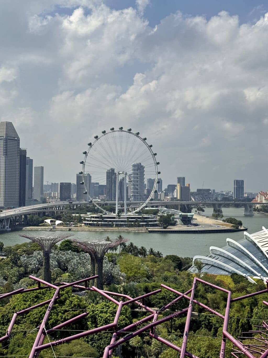 Supertree Observatory: Aussicht über die Gardens by the Bay in Singapur