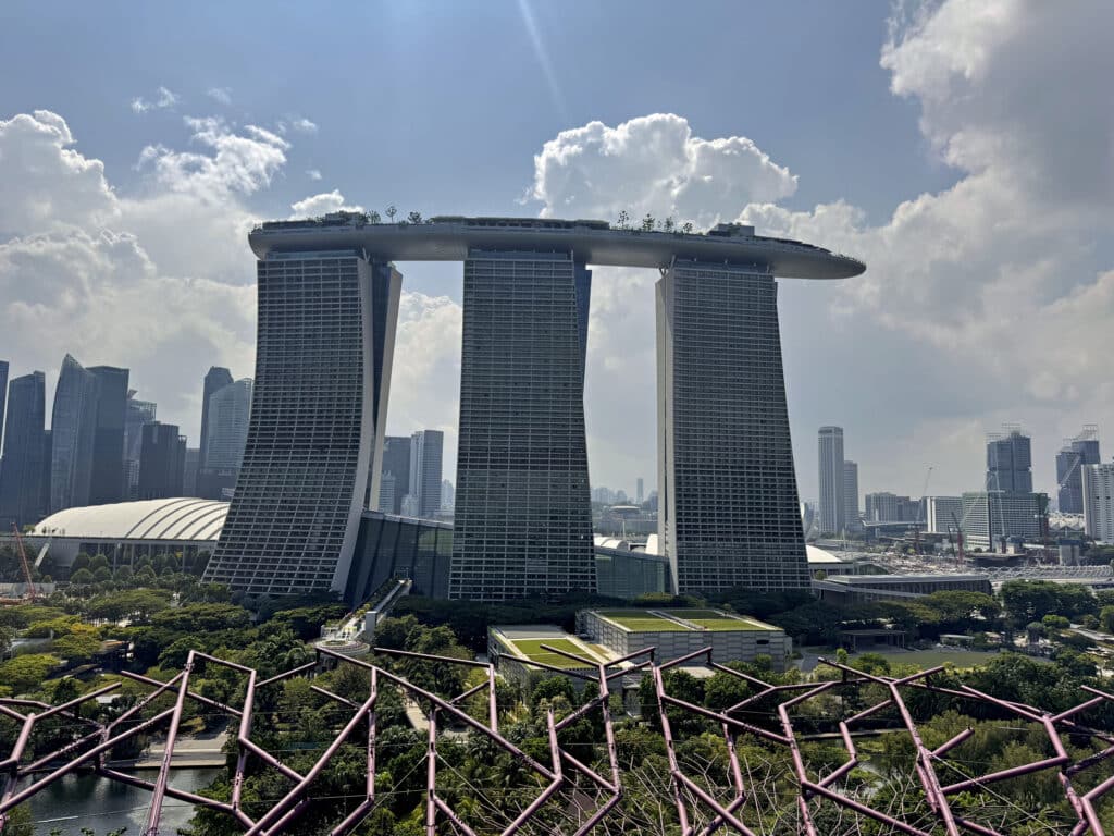 Supertree Observatory: Aussicht über die Gardens by the Bay in Singapur