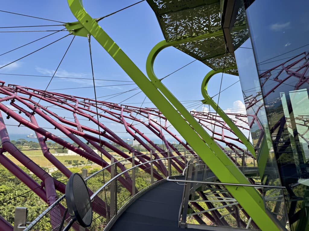 Supertree Observatory: Aussicht über die Gardens by the Bay in Singapur